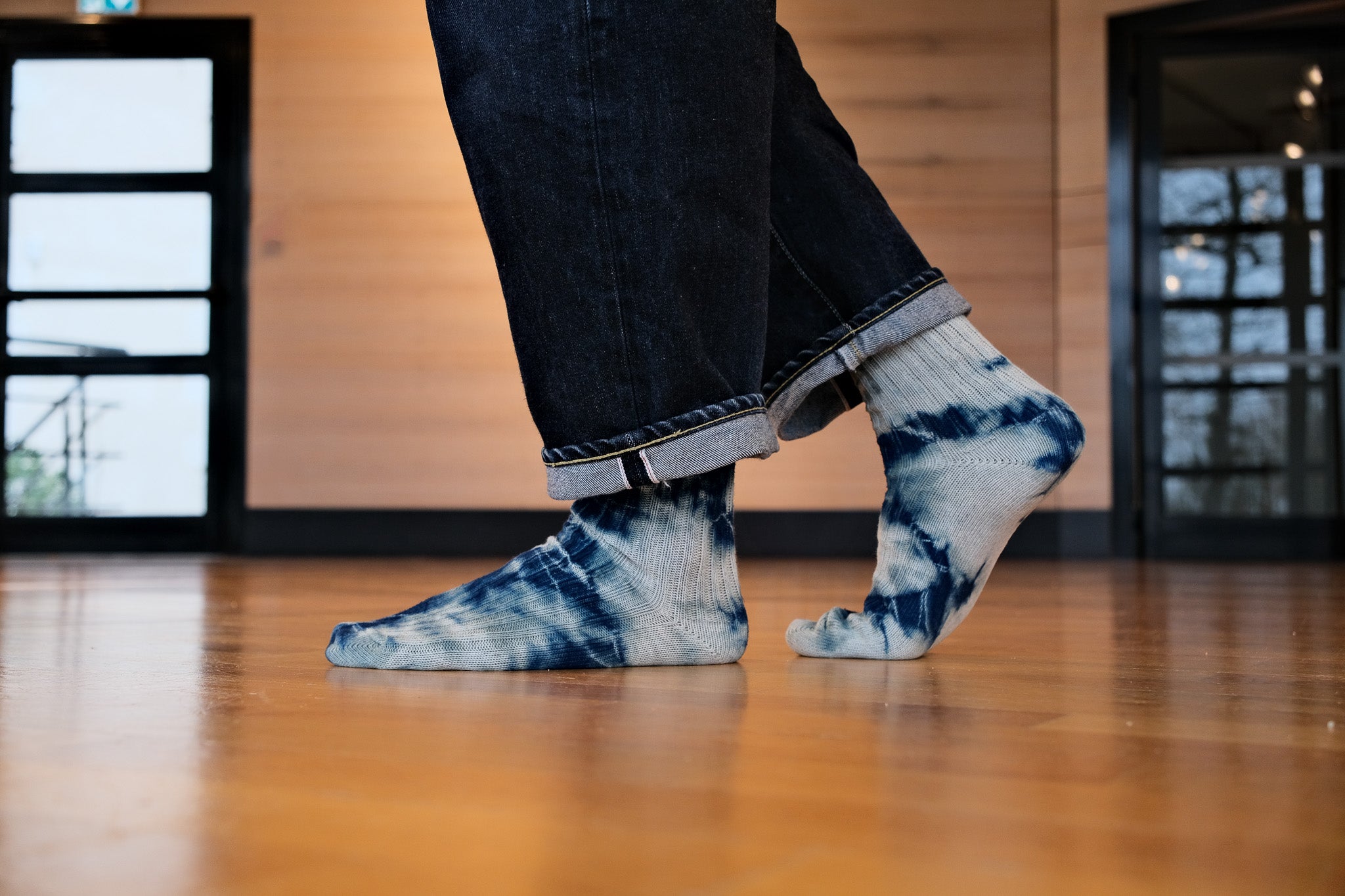 Chaussettes Lin Bio / Coton Bio - Indigo Nagashi
