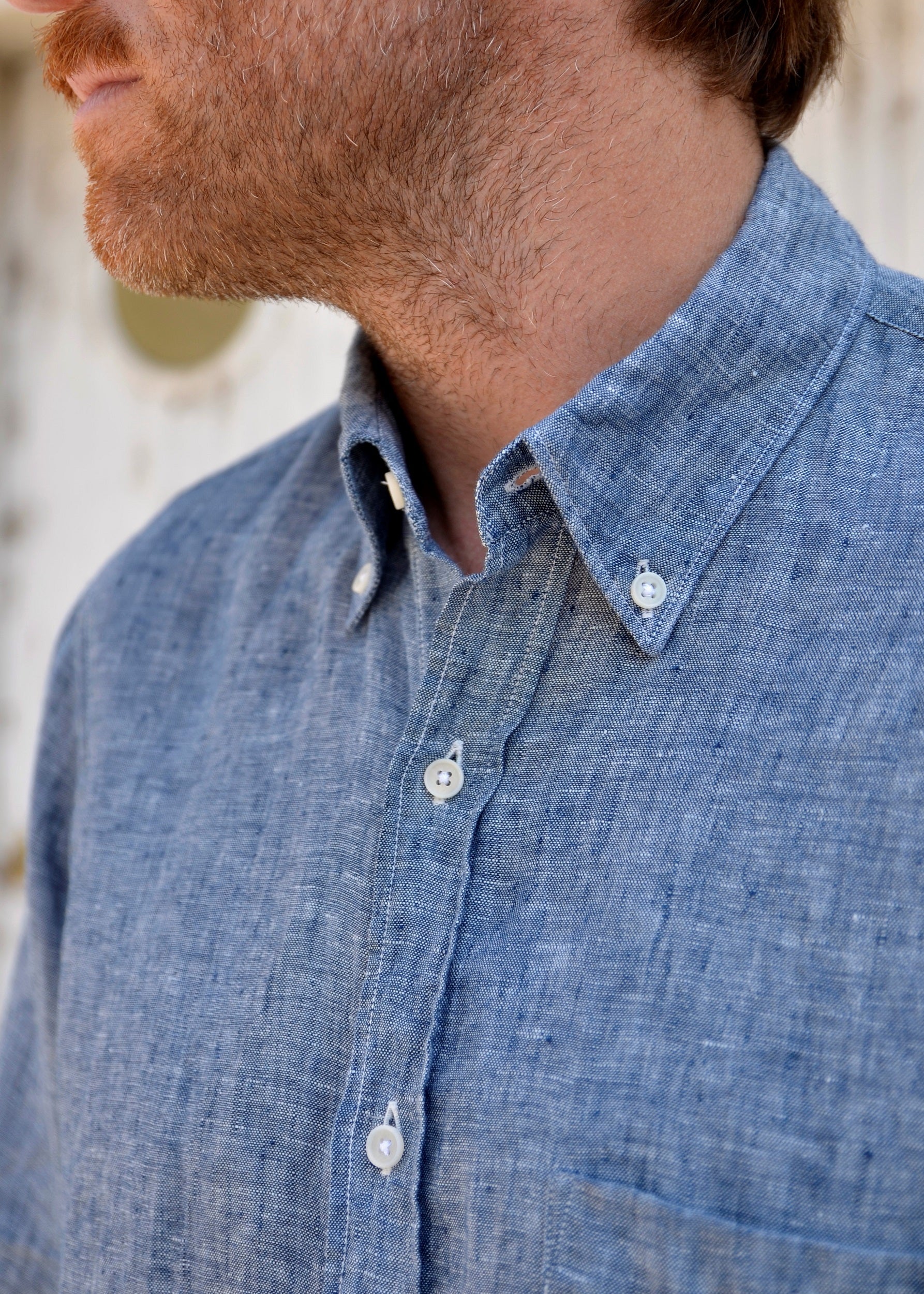 Chemise Chambray de lin Irlandais