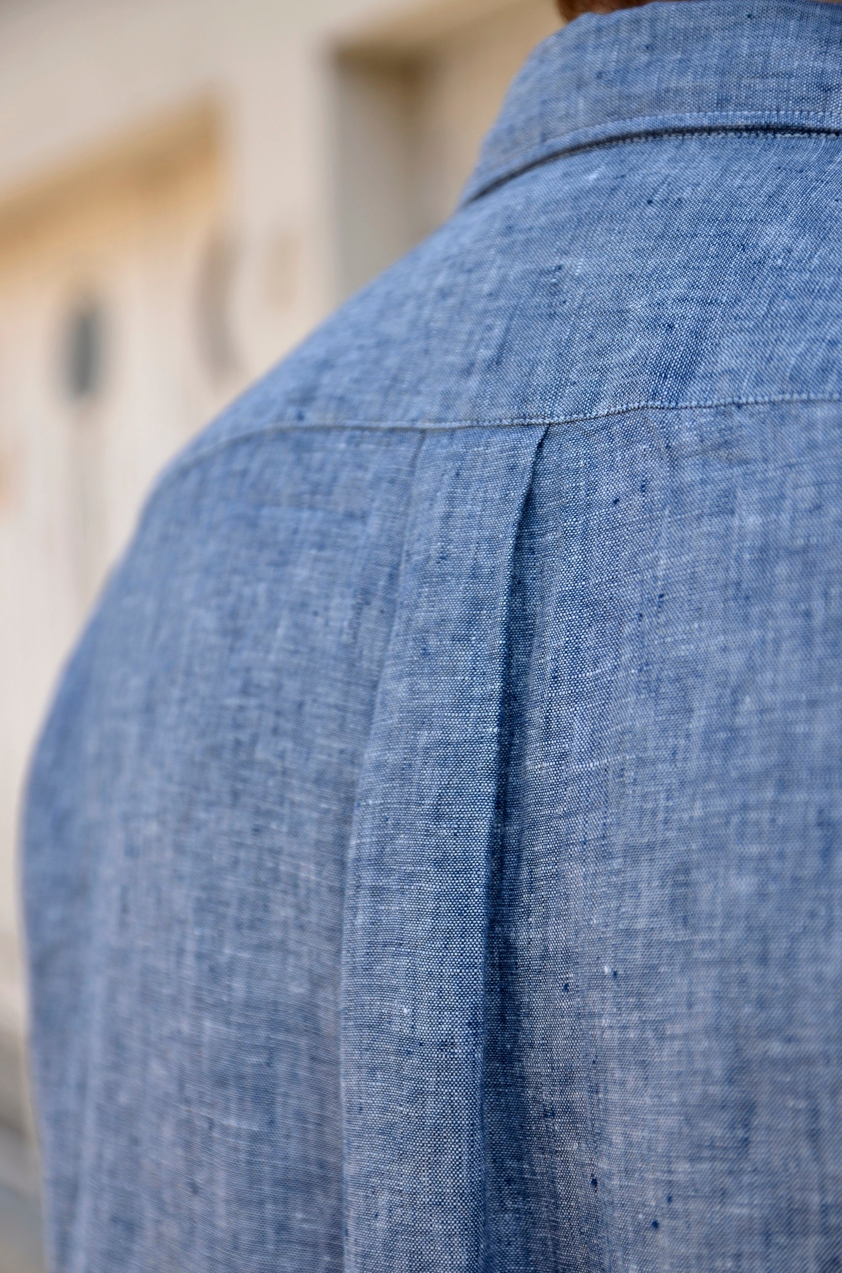 Chemise Chambray de lin Irlandais