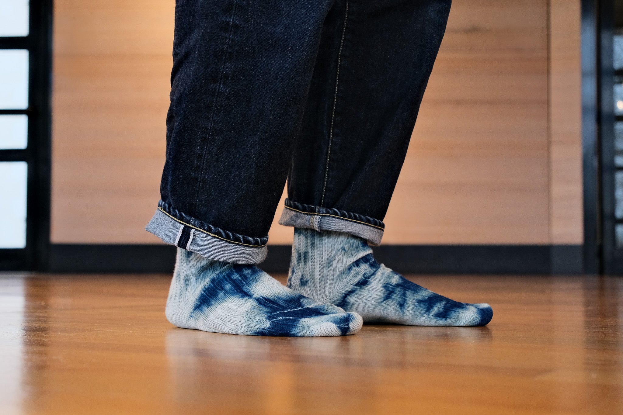 Chaussettes Lin Bio / Coton Bio - Indigo Nagashi