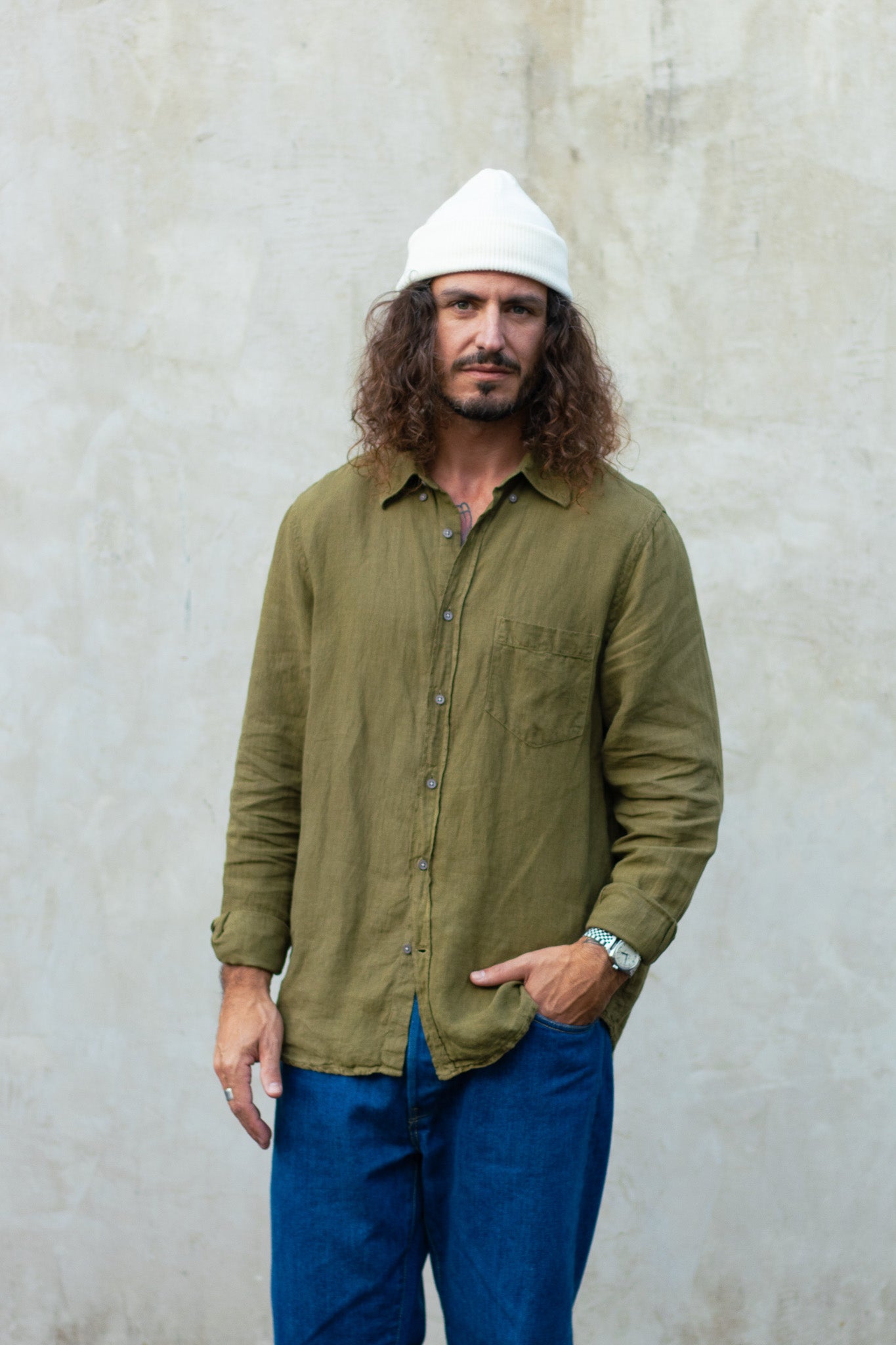 Chemise Histon x Couleur Garance - Olive