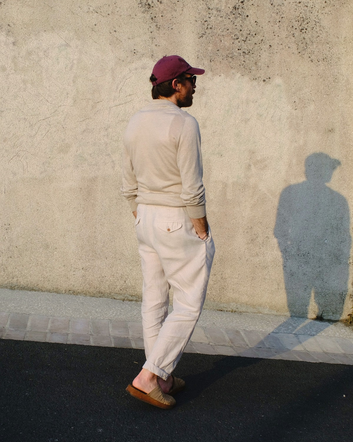 Pantalon en lin - beige